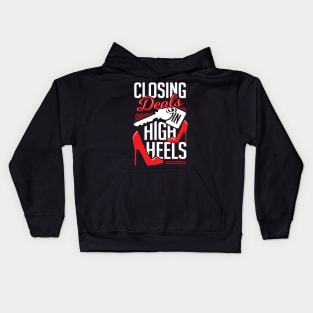 Closing Deals In High Heels Kids Hoodie